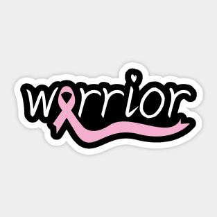 Warrior T-shirt, Breast Cancer Awareness Tee, Pink Ribbon Shirt, October Tees, Cancer Survivor Gift, Pink October Shirt, Women Graphic Tee Sticker